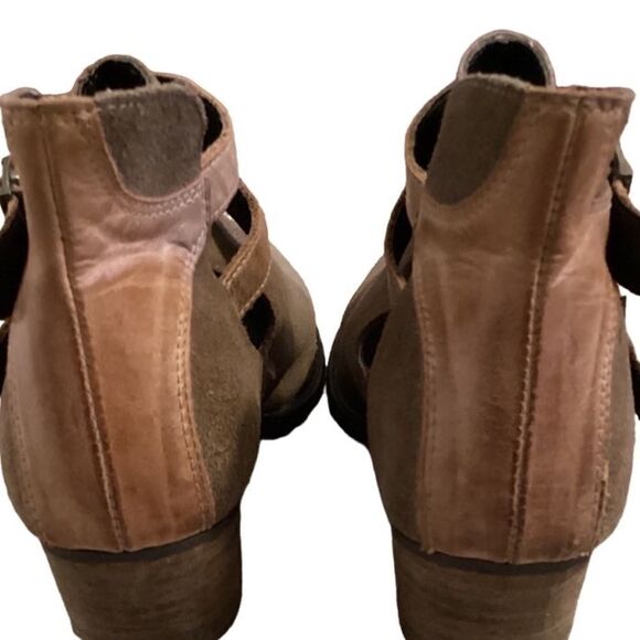 Steve Madden Raskal Suede women's bootie boots buckle 8 - Picture 3 of 11